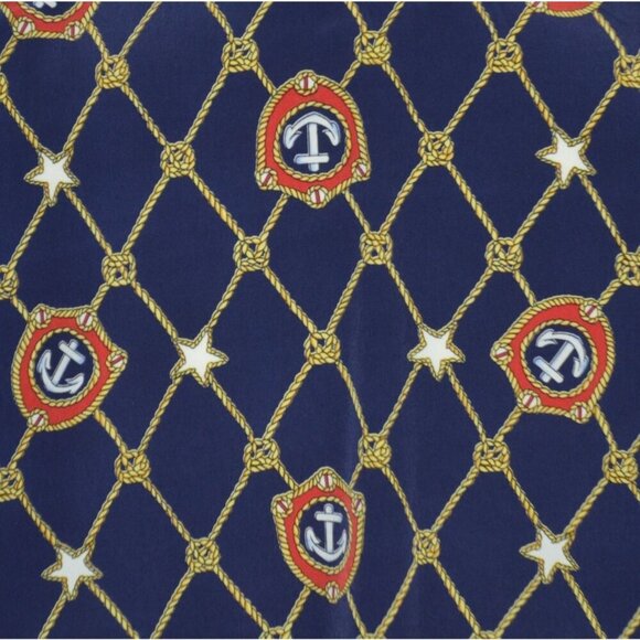 Vintage Westbound Button Up Shirt Top Blue Nautical Ladies Size 16 Novelty Print - Picture 6 of 10